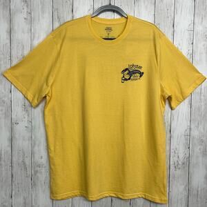 Izod Yellow Short Sleeve Lightweight Lobster Beach Summer Graphic T-Shirt XL
